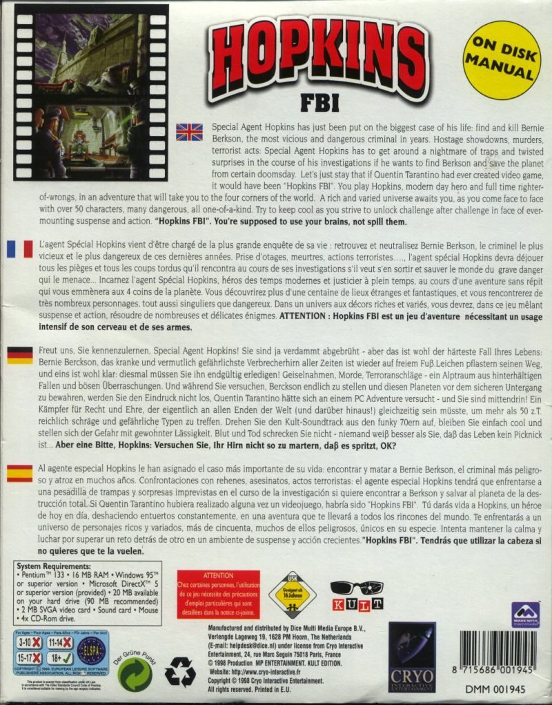 Jaquette arrière