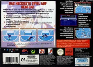 NHLPA Hockey 93 - Dos