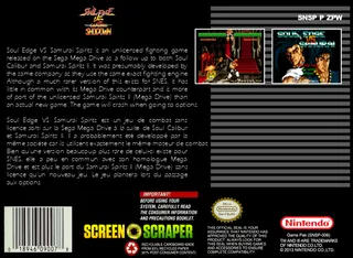 Samurai Shodown vs Soul Blade ~ Soul Edge vs Samurai dos