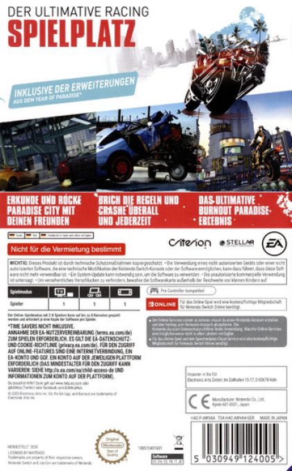 Burnout Paradise Remastered - Dos