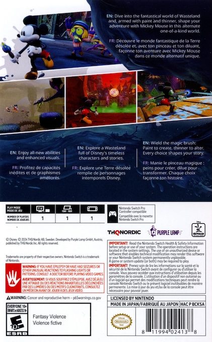 Disney Epic Mickey: Rebrushed - Dos