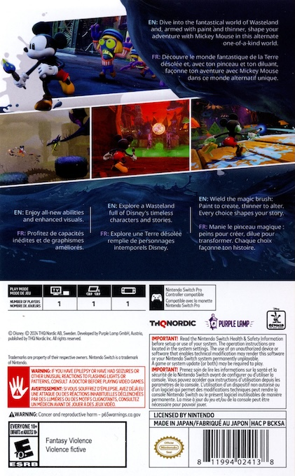 Epic Mickey - Rebrushed - Dos