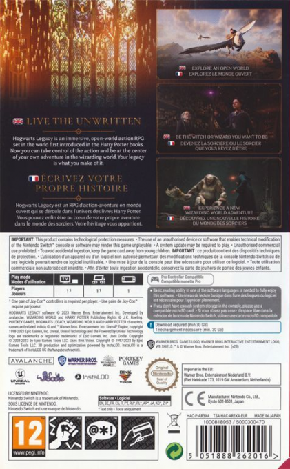 Hogwarts Legacy: L'Héritage de Poudlard - Dos