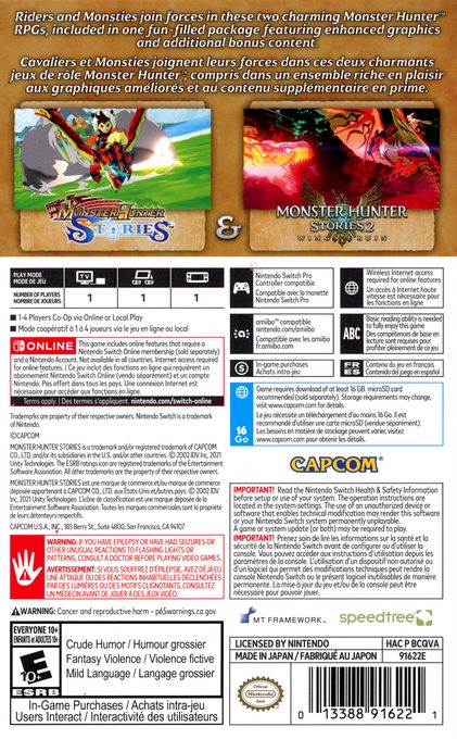 Monster Hunter Stories - Dos