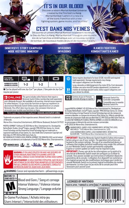 Mortal Kombat 1 - Dos