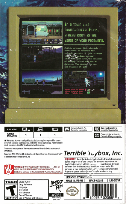 Thimbleweed Park - Dos