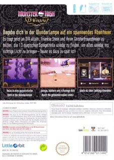 Monster High : 13 souhaits - Dos