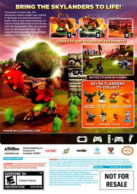 Skylanders Giants - Dos