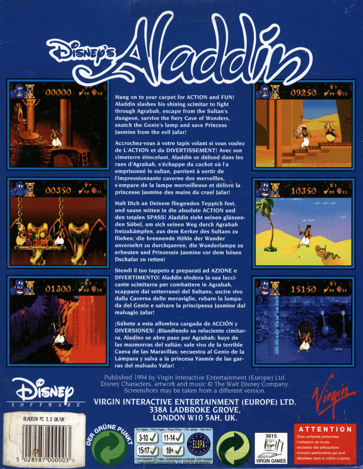 Disney's Aladdin - Dos