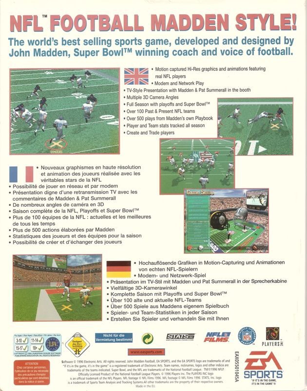 Madden NFL 97 dos