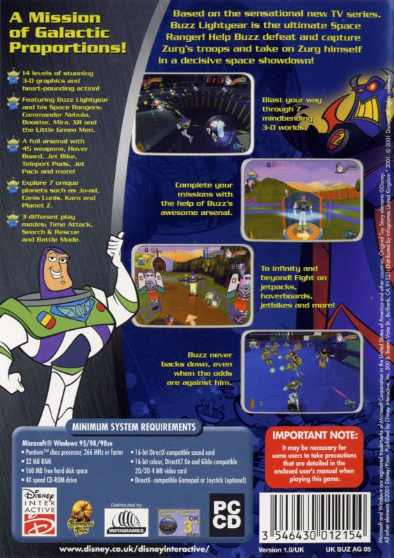 Disney-Pixar Captain Buzz Lightyear - Star Command - Dos