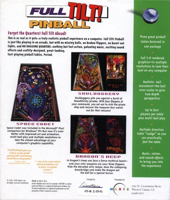 Full Tilt! Pinball - Dos