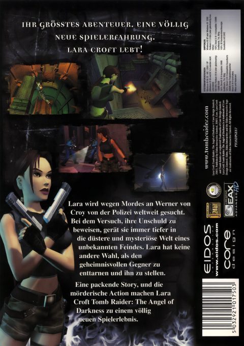 Lara Croft: Tomb Raider - The Angel of Darkness dos