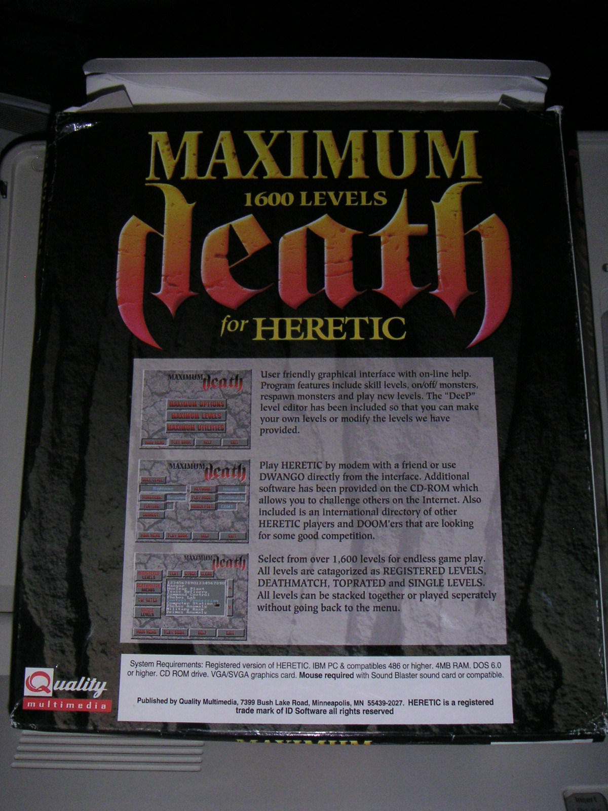 Maximum Death for Heretic dos
