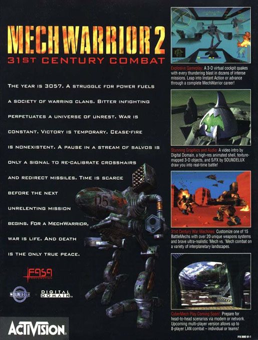 MechWarrior 2: 31st Century Combat - Dos