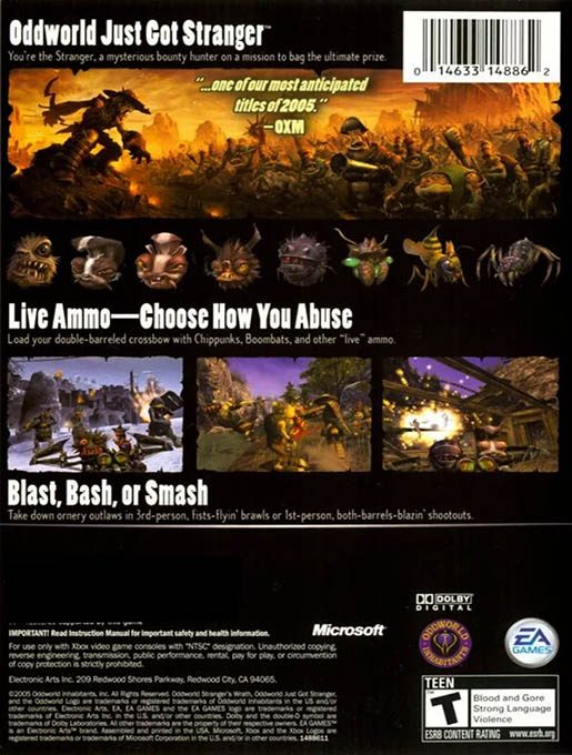 Oddworld : La Fureur De L'etranger Hd - Dos