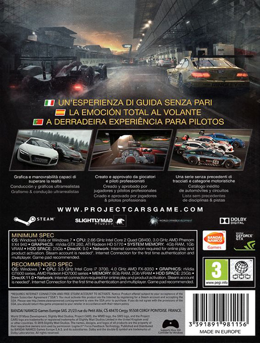 Project Cars - Dos