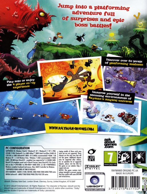 Rayman Origins - Dos