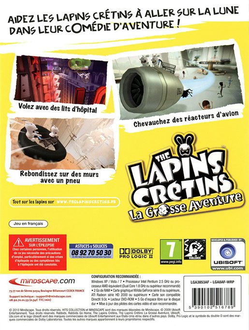 The Lapins Crétins : La Grosse Aventure dos