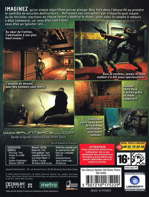 Tom Clancy's Splinter Cell : Chaos Theory - Dos