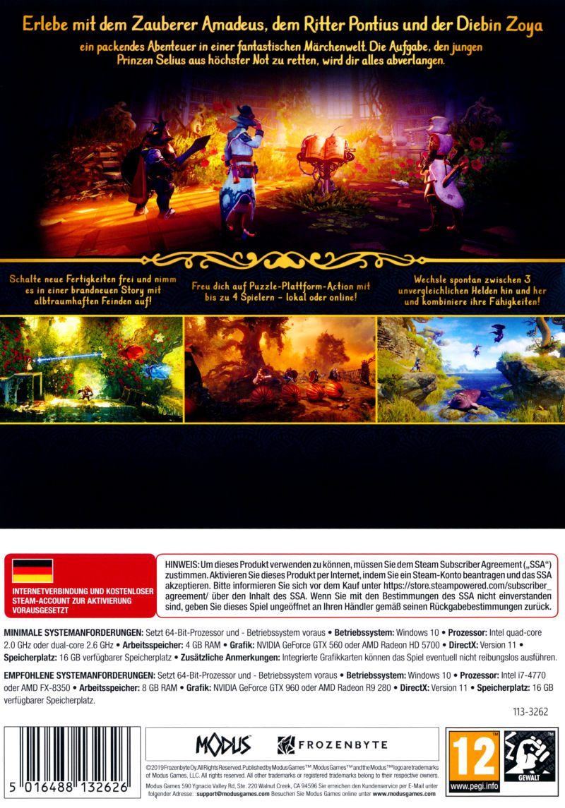 Trine 4: The Nightmare Prince - Dos