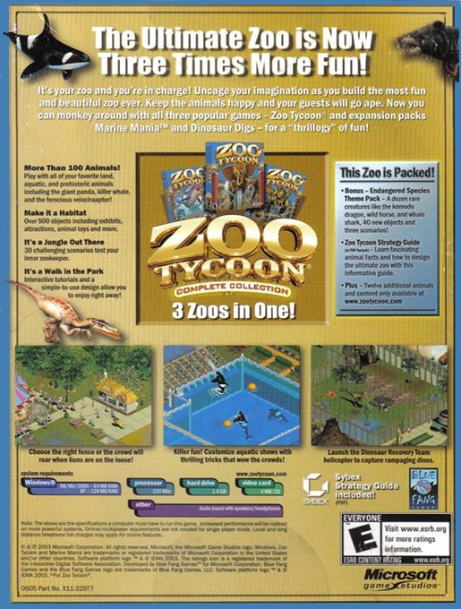 Zoo Tycoon: Complete Collection dos