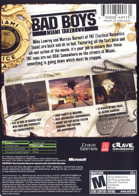 Bad Boys : Miami Takedown - Dos