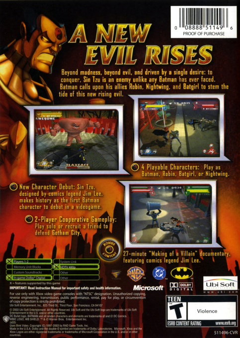 Batman : Rise Of Sin Tzu - Dos