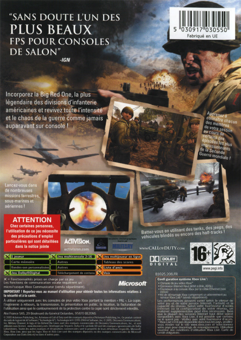 Call Of Duty 2 : Big Red One - Dos