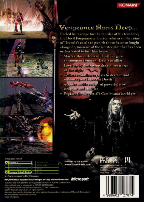 Castlevania : Curse Of Darkness - Dos