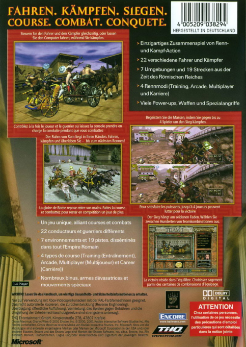 Circus Maximus : Chariot Wars - Dos