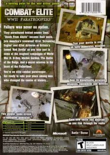 Combat Elite : WWII Paratroopers - Dos