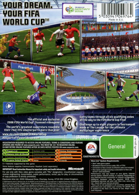 Coupe Du Monde De La FIFA 2006 - Dos