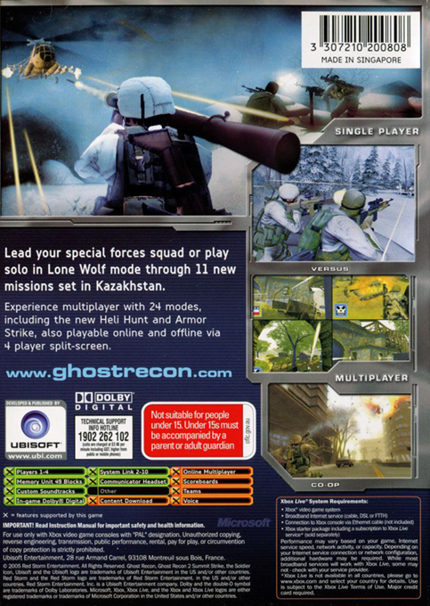 Ghost Recon 2 : Summit Strike - Dos