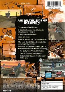 Gravity Games : Bike Street, Vert, Dirt - Dos