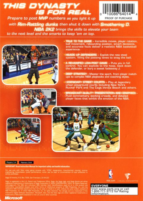Jaquette arrière