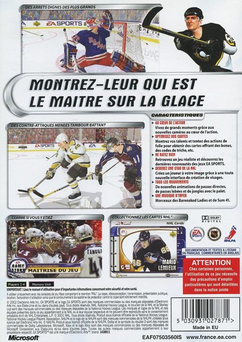 Jaquette arrière