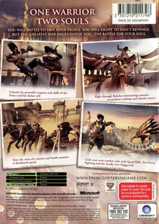 Prince of Persia : Les Deux Royaumes dos