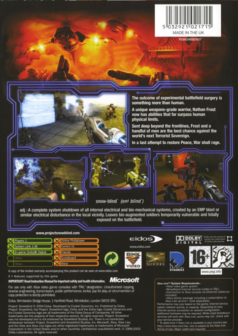 Project : Snowblind - Dos