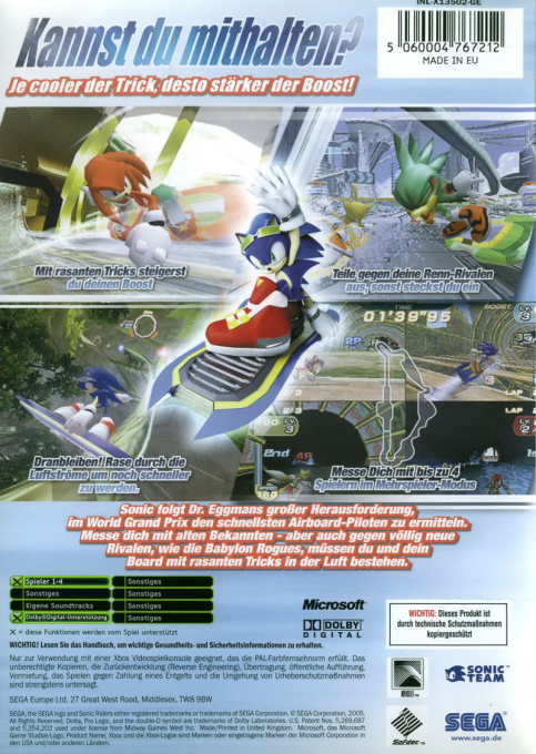 Sonic Riders - Dos