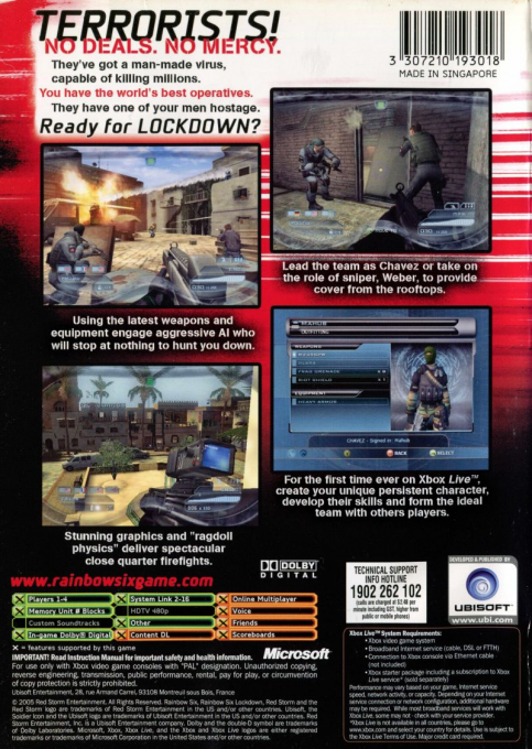 Tom Clancy's Rainbow Six : Lockdown dos