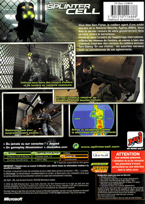 Tom Clancy's Splinter Cell dos