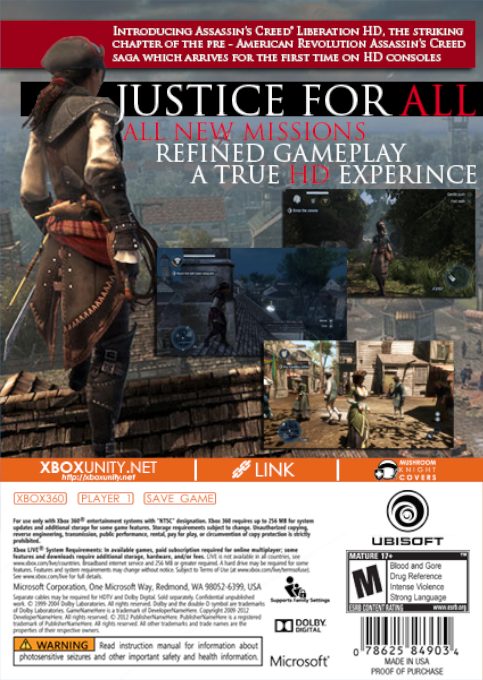 Assassin's Creed - Liberation HD dos