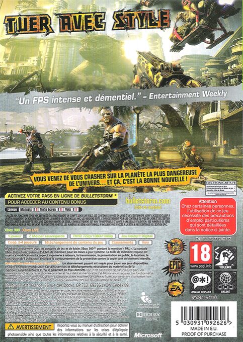 Bulletstorm dos