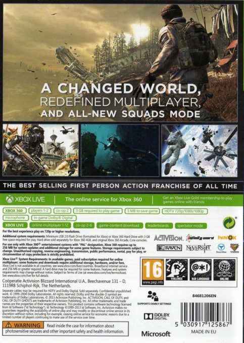 Call of Duty : Ghosts dos