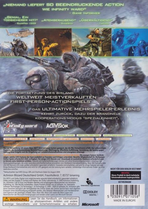 Call of Duty - Modern Warfare 2 dos