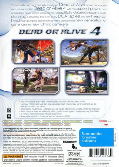 Dead Or Alive 4 - Dos