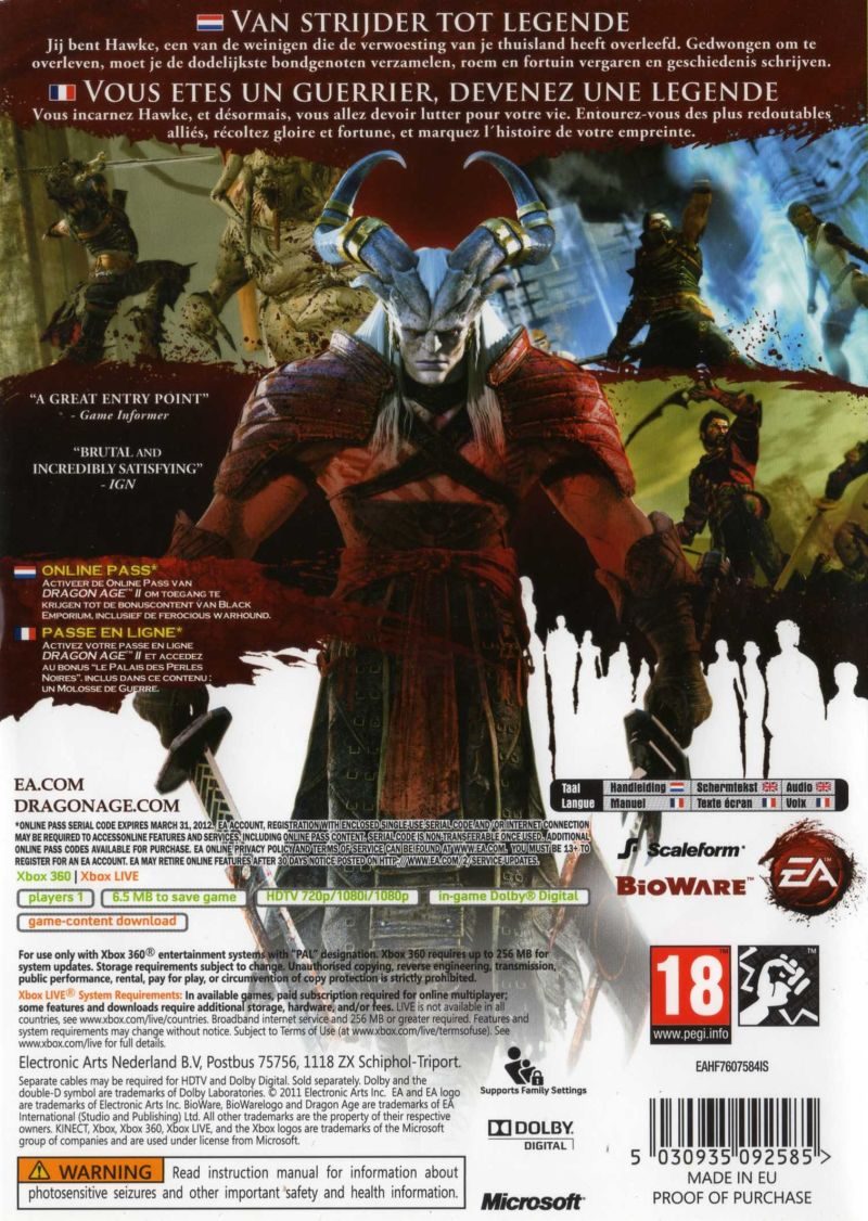 Dragon Age II dos