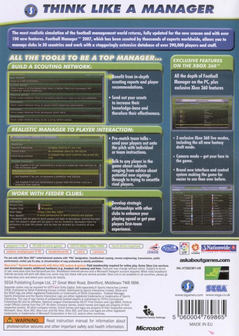 Football Manager 2007 - Dos