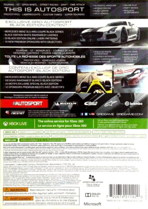 GRID : Autosport - Dos